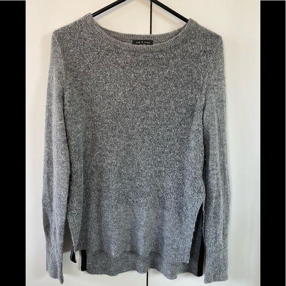 Rag & Bone Bea Alpaca Suede Elbow Patch Sweater - Picture 2 of 10